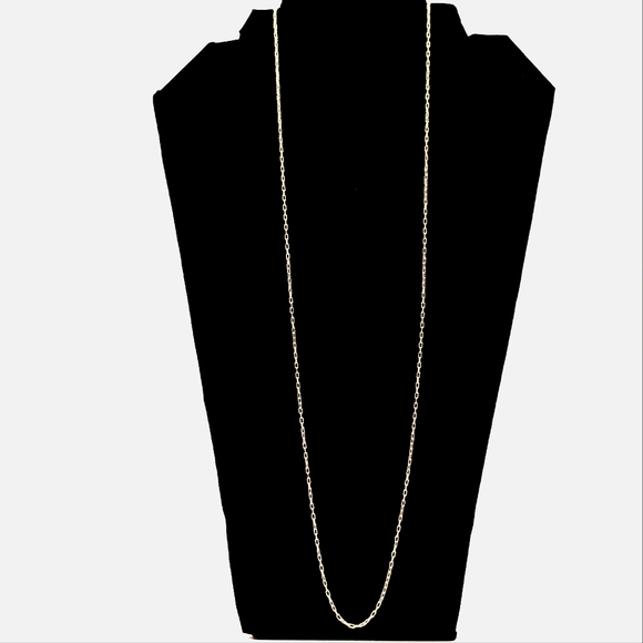 Vintage Desert Heart Necklace 32" Gold Tone - Picture 1 of 3